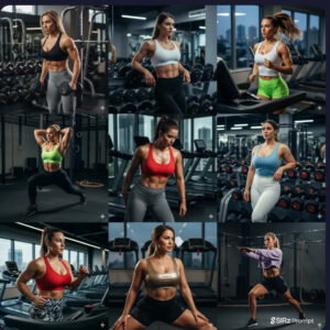 Ultra Realistic Fitness Gym Women